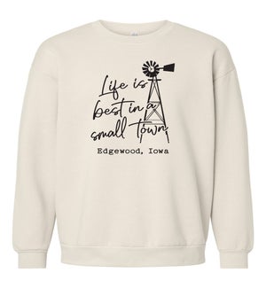 Life Is Best Windmill Personalized Crew